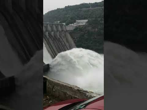 srisailam dam#srisailamdam #waterfall #krishnariver #nature #shorts #srisailam #overview