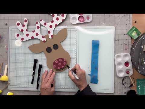 Hobby Lobby Rudolph Painted in Wise Owl Paint