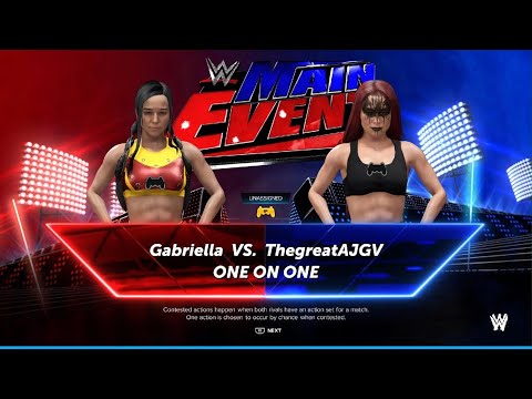 WWE 2K24 AWA Main event: Gabriella vs ThegreatAJGV