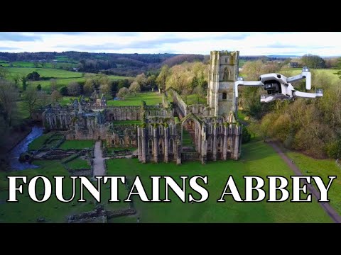 FOUNTAINS ABBEY - Stunning views from the air