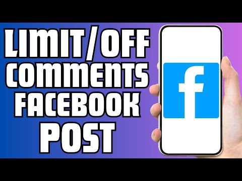 How to Limit or Turn Off Comments on Facebook Posts