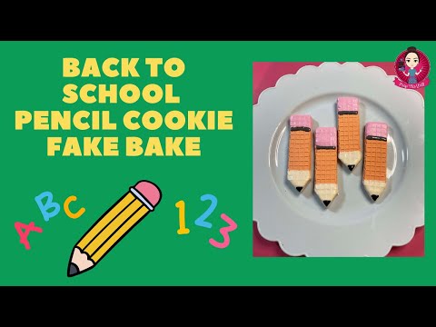 Let’s Fake Bake Pencil Cookies for Back to School! #fakebake #backtoschool