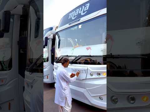 Maya travels || new sleeper luxurious bus || shubhmahurat || #shorts #tranding #4k #viralvideo