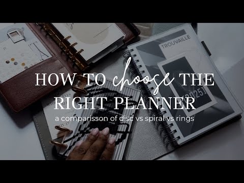 How To Choose The Right Planner