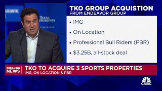 TKO to acquire IMG, Professional Bull Riders and On Location from Endeavor for $3.25 billion