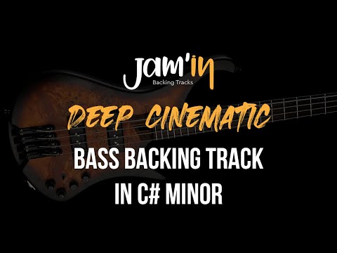 Deep Cinematic Bass Backing Track in C# Minor