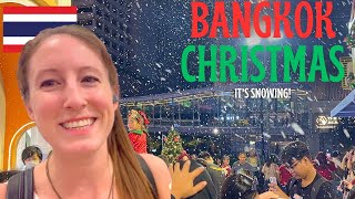 Christmas in BANGKOK Thailand 🇹🇭 plus Bangkok Illumination Festival ft Moo Deng