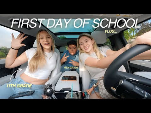 FIRST DAY OF SCHOOL VLOG.. | grwm + driving to school