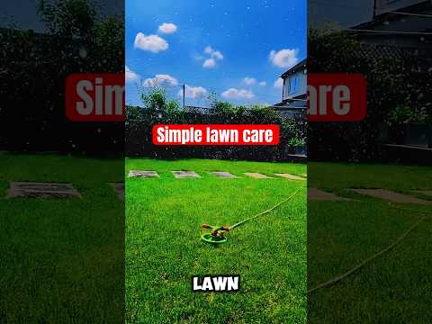 Simple lawn care #lawncare #garden