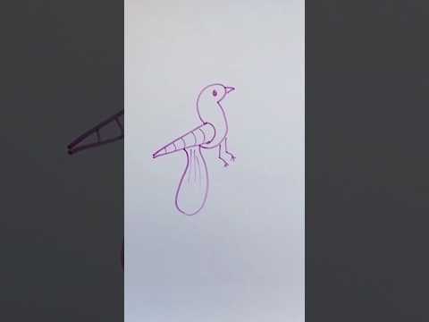 Easy drawing for kids| easy bird drawing