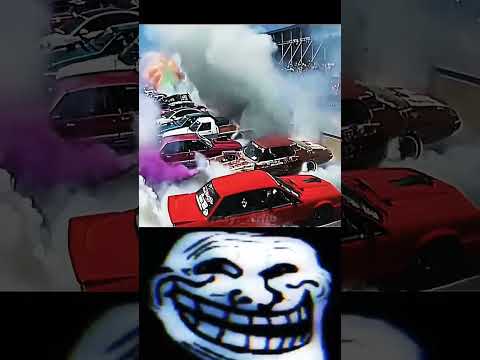 ‍ Troll Face 😈 | Power Of Car's 🤯 | #shorts #cars #burnout