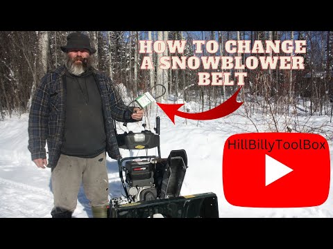 How to change a snowblower auger belt - the HillbillyToolBox way