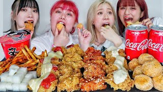 [Mukbang ASMR] Eating korean chicken🐓🍖🥤