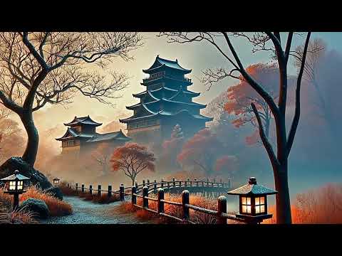 Shamisen 三味線【Castle Serenade: Autumn-Winter Harmony】Background Music for Studying or Work