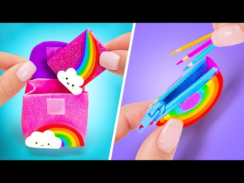 DOLLS ARE BACK TO SCHOOL 🌈🎒 Rainbow Mini Crafts with Mr.Maker by Imagine PlayWorld