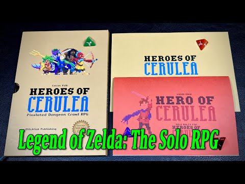 Heroes of Cerulea - The Legend of Zelda Solo RPG - Review