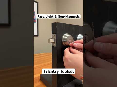 Now available for only $19.99, the Ti Entry Toolset makes quick work of pin and tumbler locks.