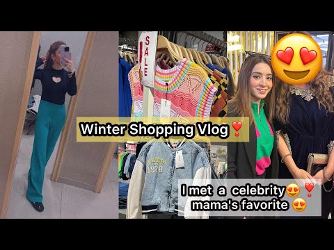 Winter Shopping Vlog | I Met a Celebrity 😍