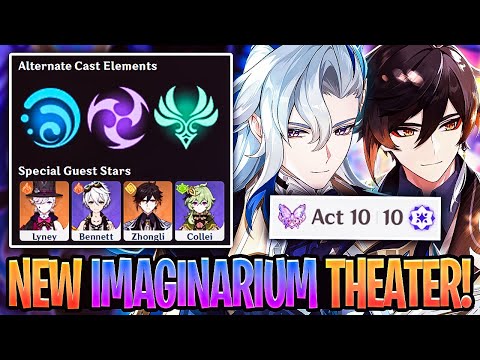 This New Imaginarium Theater VISIONARY Mode Is INSANE Now | Electro Hydro Anemo | Genshin Impact