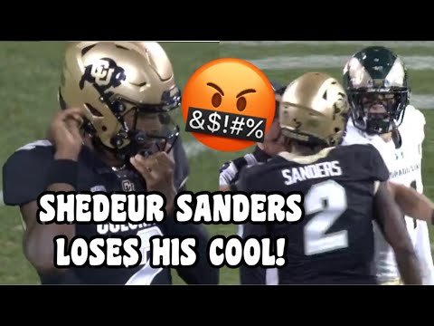 Shedeur Sanders WANTS TO FIGHT Vs Colorado State 🤬 2023 Colorado Vs Colorado State highlights