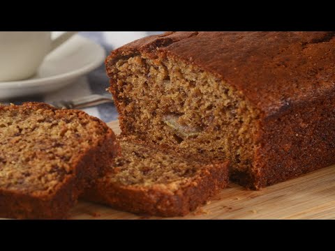 Low Fat Banana Bread Recipe Demonstration - Joyofbaking.com