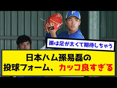 【剛腕】最速156キロ、孫易磊の投球フォームがカッコ良すぎると話題に（なんj.2ch.5chまとめ）