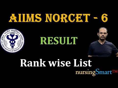 NORCET - 6 Result Stage - II.. Download the Rank wise Result #norcet_6