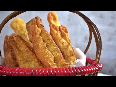 Chinese Doughnut Recipe (Youtiao / Yu Char Kway) ❤ 外脆内軟的油条做法 [My Lovely Recipes]