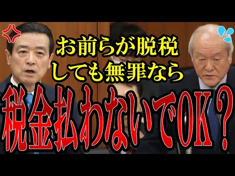 【ブチギレ】お前らが無罪なら国民も税金払わないぞ！と江田議員が大臣を大論破！財務省鈴木大臣は言葉を失う...【#国会中継 】【#立憲民主党 】【#税金 】