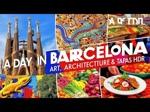 A Day in Barcelona: Art, Architecture & Tapas (8K HDR) |#Barcelona #Spain #Travel