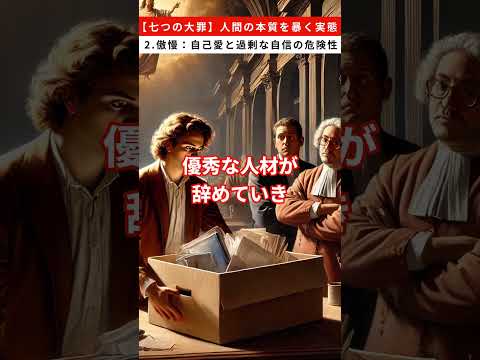 【七つの大罪】人間の本質を暴く実態　2.傲慢：自己愛と過剰な自信の危険性 #七つの大罪 #傲慢 #自己愛