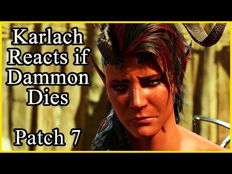 Karlach's New Reaction if Dammon Dies | Patch 7 | Baldur's Gate 3