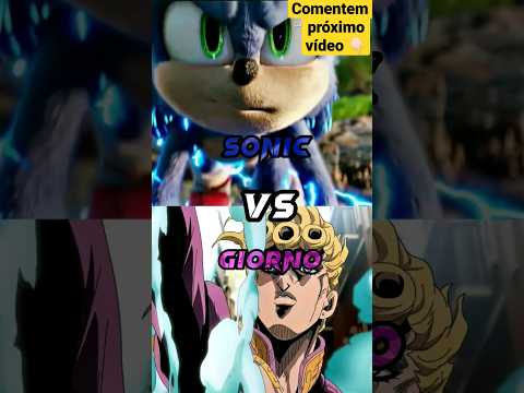 Sonic vs Giorno #shorts #sonic #sonicthehedgehog #supersonic #sonic2 #sonamy