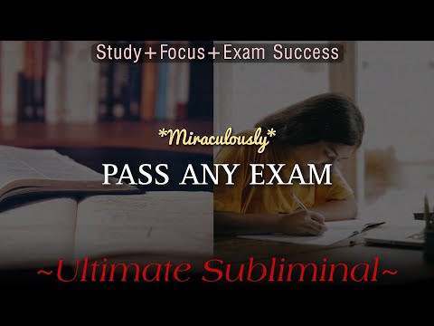 ⚠️ EXTREME  Study + Focus + Exam Success Subliminal | Crack Any Exam EASILY