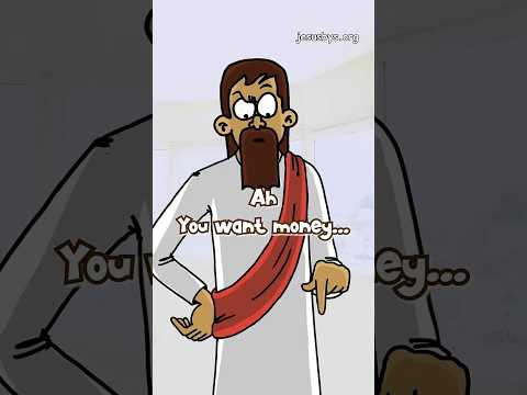 Jesus Gives Money This Way 👋💰 #jesus #money #slap #cartoon