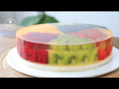 Everyone at home loves this refreshing cake | 3-Milk Pudding Jelly Fruit Cake