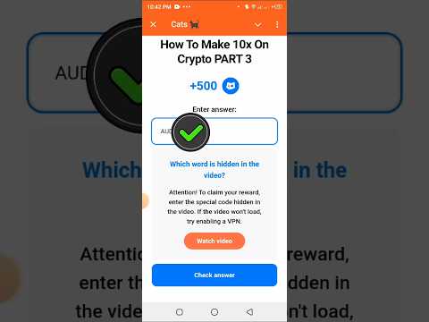How to make 10x on crypto | 10x on crypto part 3 | cats video code #catsairdrop