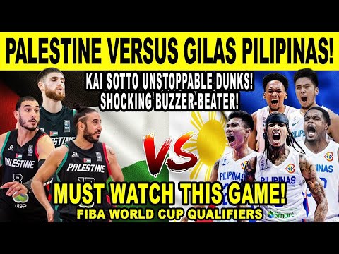 GILAS PILIPINAS vs PALESTINE - Shocking Thrilling Game! Lakas ng Pinas! FIBA Qualifiers 2k24