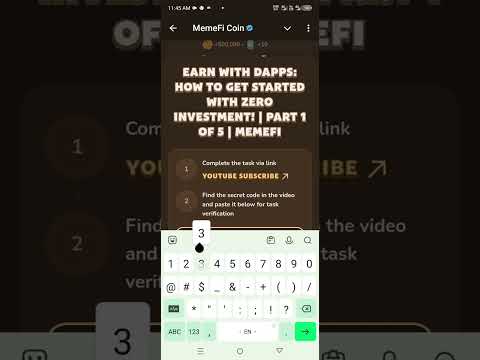 MemFi video code Earn with dApps: How to Get Started with Zero Investment! | Part 1 of 5 | MemeFi