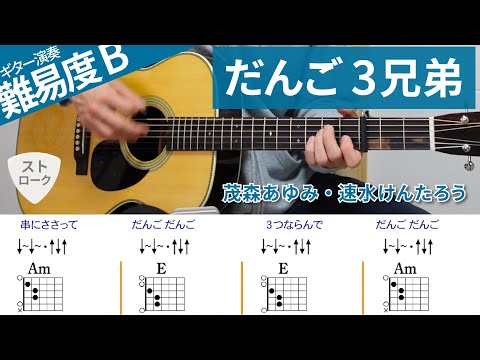 【弾き語り】だんご3兄弟 / 茂森あゆみ・速水けんたろう（ストローク）