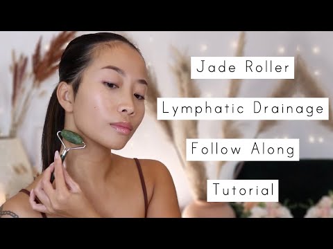 Jade Roller For Lymphatic Drainage - Follow Along Tutorial