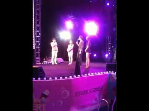 100820 LeeMinHo @Etude Pink Play Concert [fancam 1]