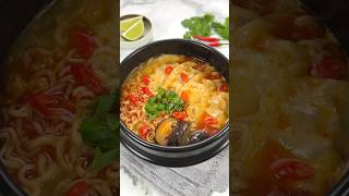 Thai Red Curry Noodle Soup #easyrecipe #foodie #cookingathome