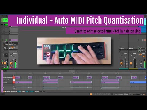 How to Quantize only selected MIDI Pitch in Ableton Live via Max for Live