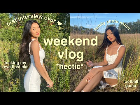 Weekend Vlog ♡ First Interview, Brand Event, Football game, etc!