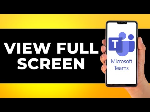 How to View Full Screen in Microsoft Teams (Step by Step)