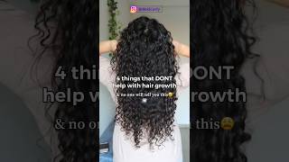 Truth about long hair - DONT waste money on these products! MYTHS ABOUT HAIR GROWTH 🤦🏻‍♀️#Curls