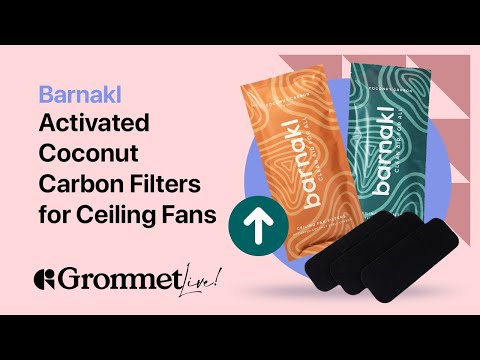 Breath Easier with Barnakl Activated Coconut Carbon Filters for Ceiling Fans | Grommet Live