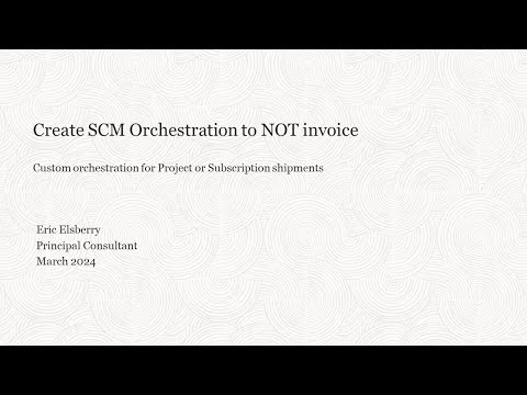 Oracle Cloud Order Management - Orchestration for no invoicing