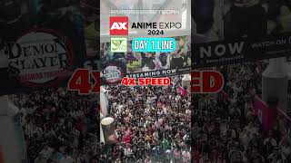 Check out what the line for #ax2024 looks like sped up! #animeexpo #animeexpo2024